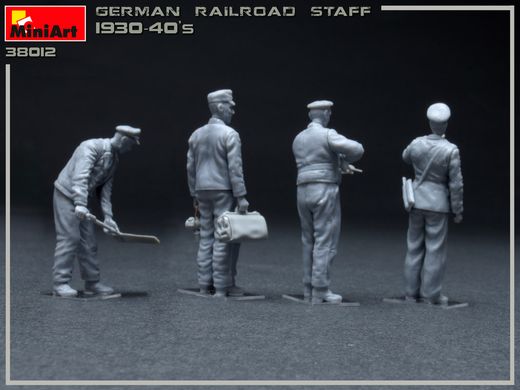 Німецький Залізничний Персонал 1930-40-х років, збірні фігури, 1:35, MiniArt, 38012