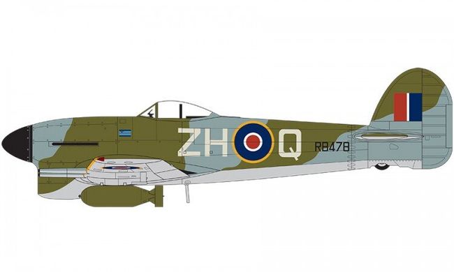 Истребитель Hawker Typhoon IB, 1:72, Airfix, A55208 (Подарочный набор)