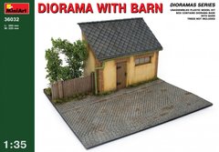 Диорама с сараем / Diorama with barn, 1:35, MiniArt, 36032