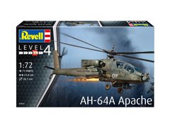 Гелікоптер AH-64A Apache, 1:72, Revell, 03824 (Збірна модель)