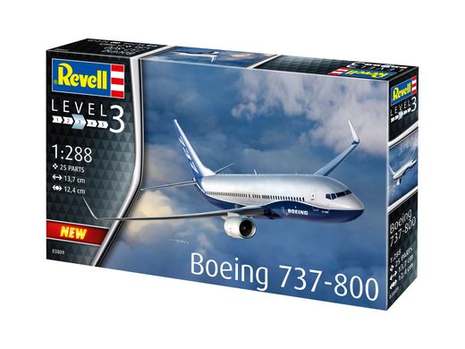 Пассажирский самолет Boeing 737-800, 1:288, Revell, 03809 (Сборная модель)