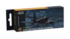 Набір емалевих фарб "RAF Late WW2 Night Fighters", Arcus, 3009