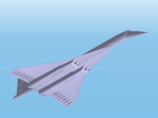 Cверхзвуковой пассажирский самолет Туполев-144, 1:144, ICM, 14401
